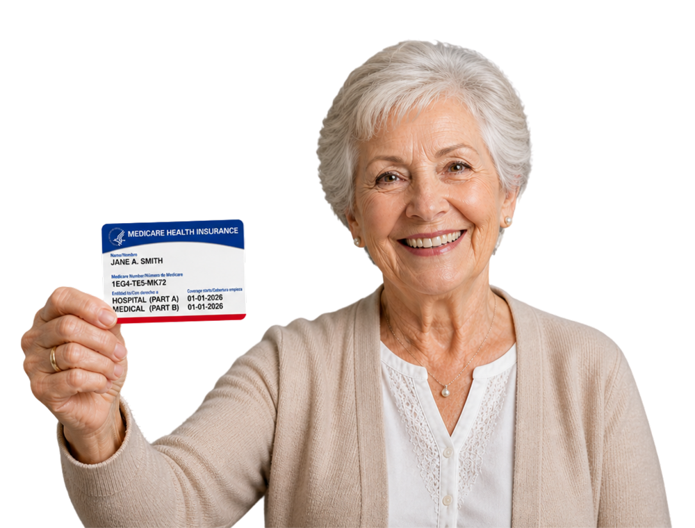medicare card in hand